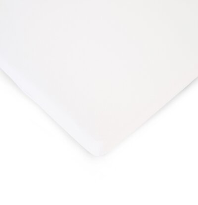 Hoeslaken box 75x95 bio organic Wit