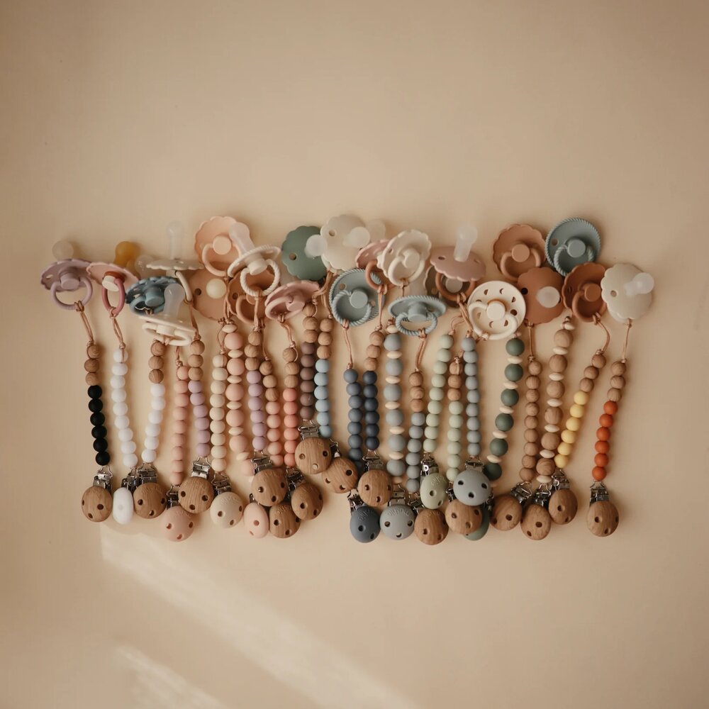 Fopspeenketting LUNA Faux Wood
