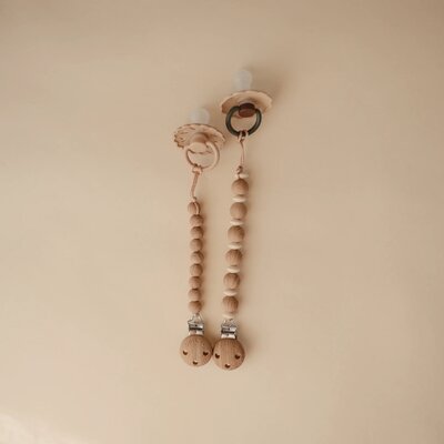 Fopspeenketting LUNA Faux Wood