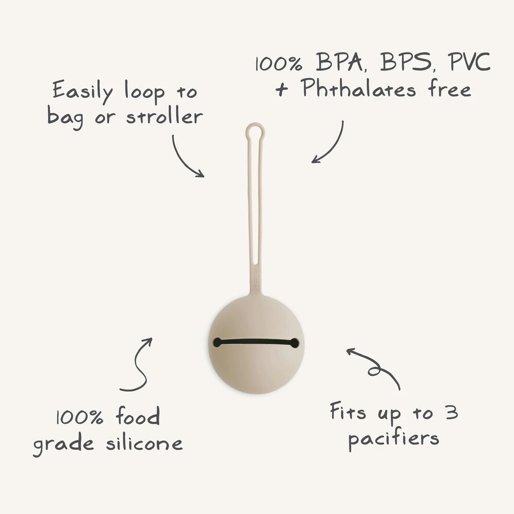 Fopspeenhouder silicone Pale Daffodil Fopspeenhouder silicone Pale Daffodil