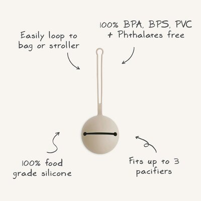 Fopspeenhouder silicone Pale Daffodil Fopspeenhouder silicone Pale Daffodil